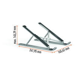 Durable FOLD laptopstander 10"-15" sølv