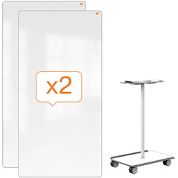 Nobo Move & Meet mobilt whiteboard-system 90x181cm
