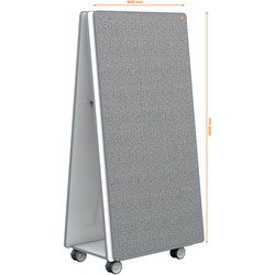 Nobo Move & Meet mobilt whiteboardsystem 89x179,5cm