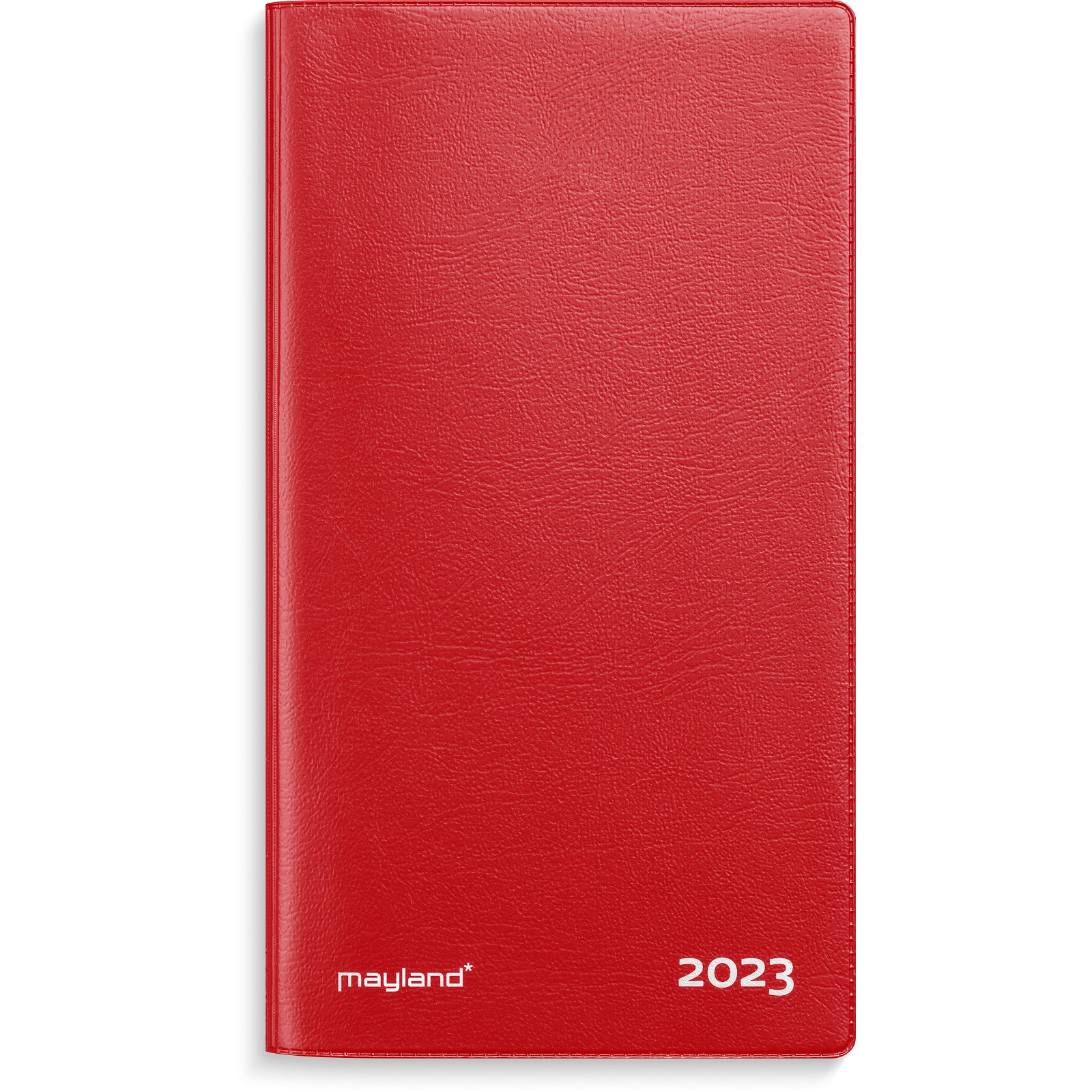 Mayland indexkalender 17x9,5x0,5 cm rød