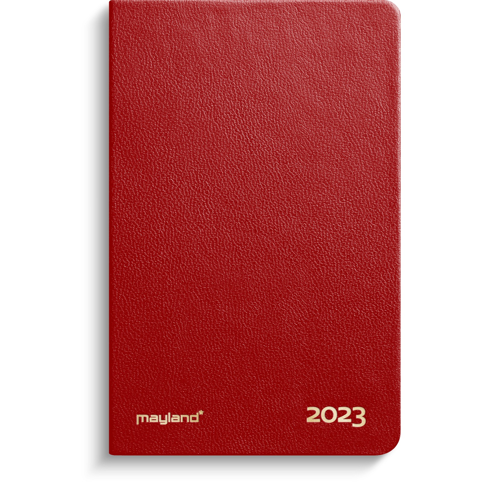 Mayland lommekalender 12x7,5x1,5 cm rød