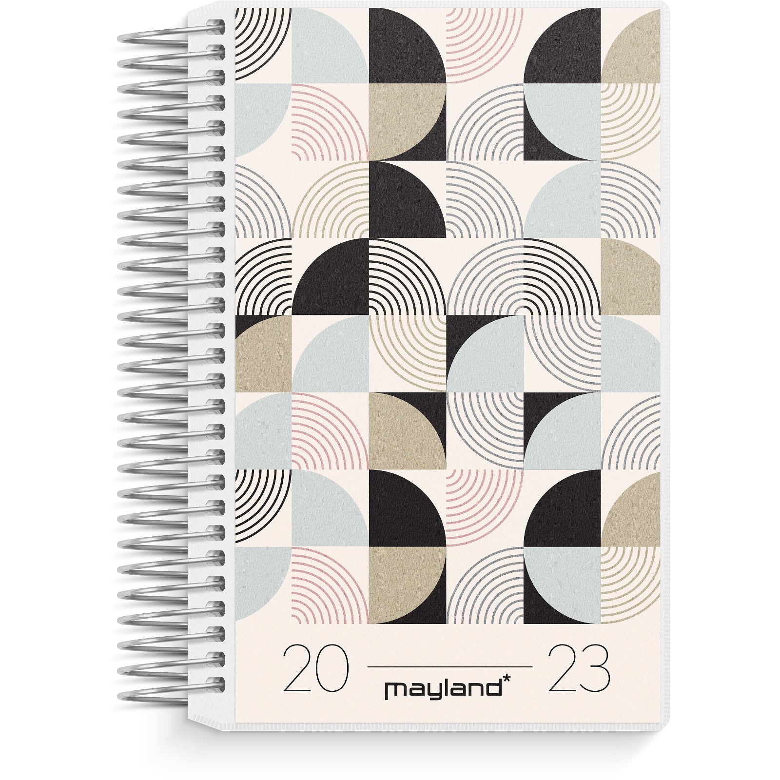 Mayland 2023 23230500 spiralkalender 13x10x2,5cm flerfarvet
