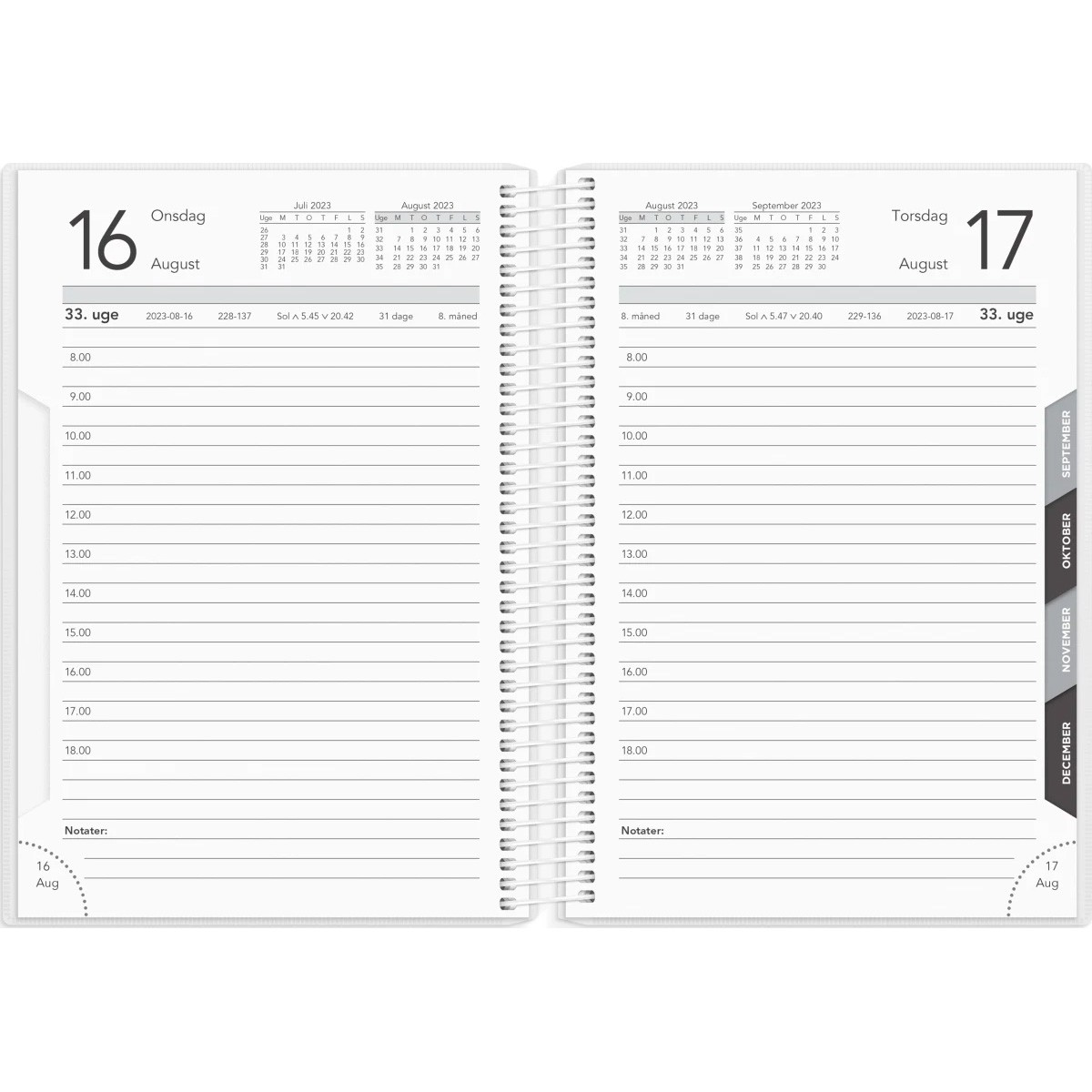 Mayland 2023 23265000 Basic dagkalender grå