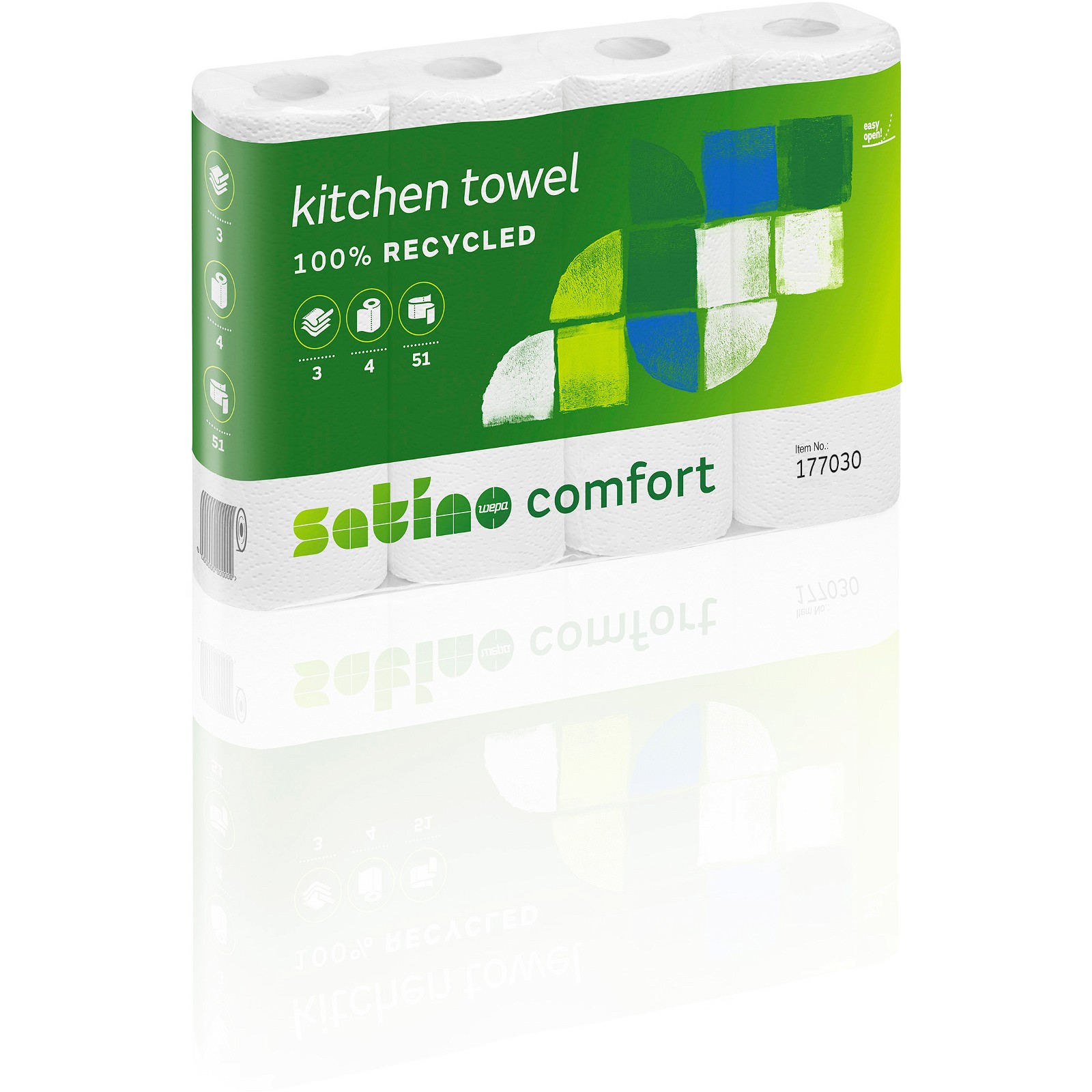 Satino Comfort 3lags køkkenrulle 32 ruller