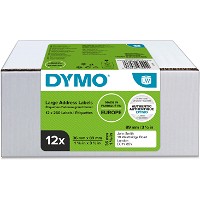 Dymo LabelWriter adresseetiketter 36x89mm hvid 12rl
