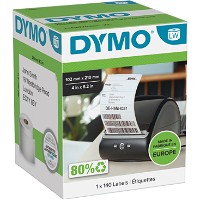 Dymo LabelWriter shippingetiketter 102x210mm hvid