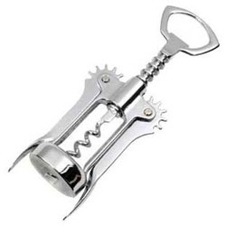 Proptrækker med vinger forkromet