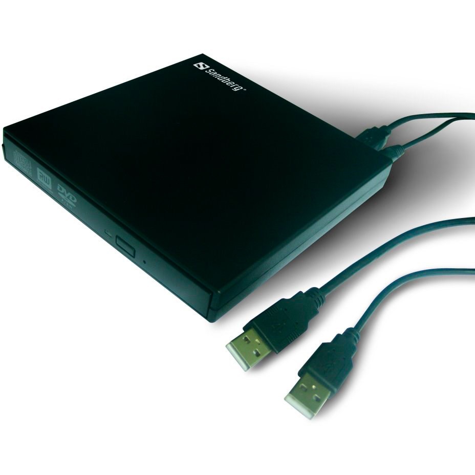 Sandberg USB Mini Ekstern CD/DVD drev sort