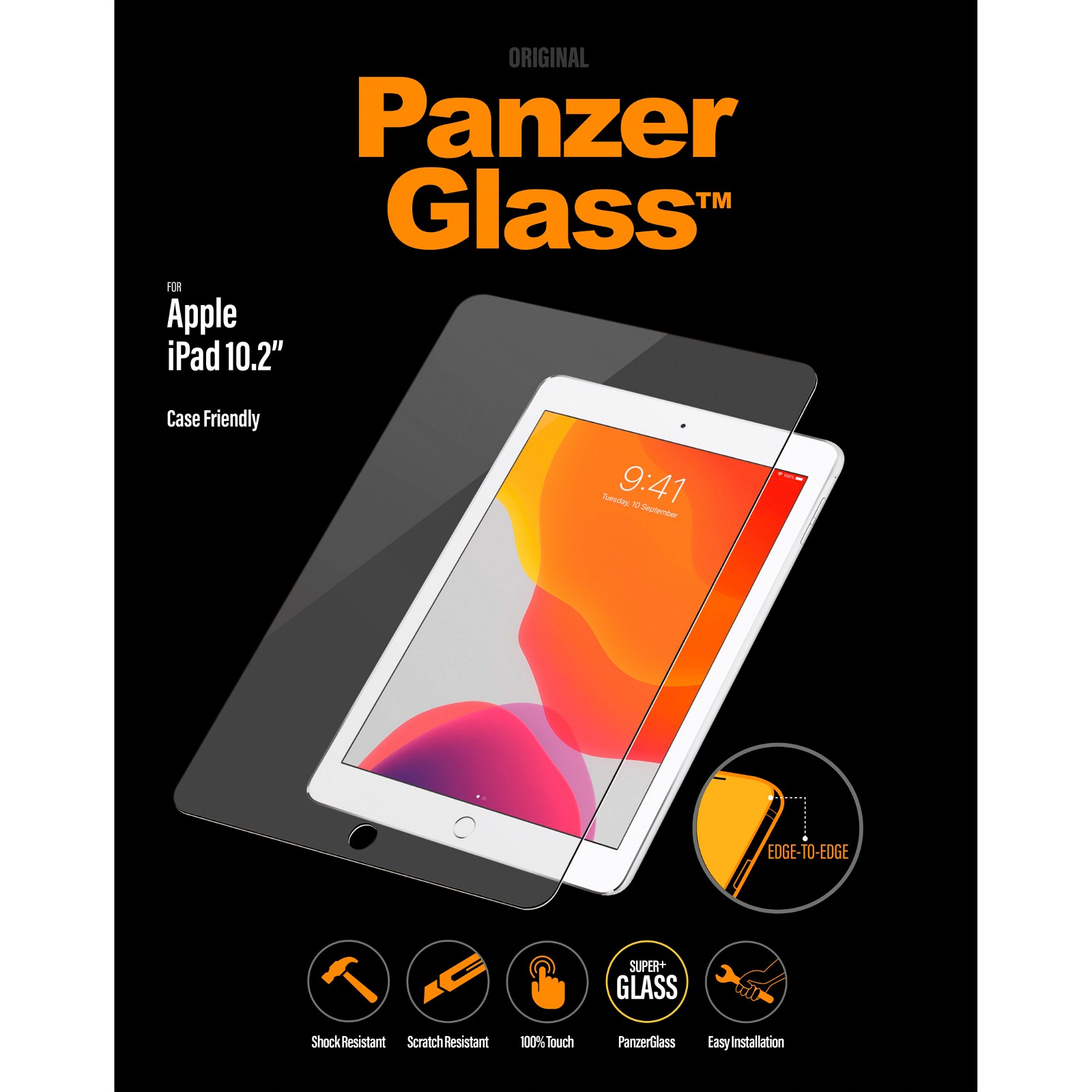 PanzerGlass Case Friendly beskyttelsesglas t/iPad 10,2"