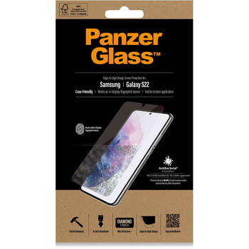PanzerGlass Case Friendly beskyttelsesglas t/Samsung Galaxy S22