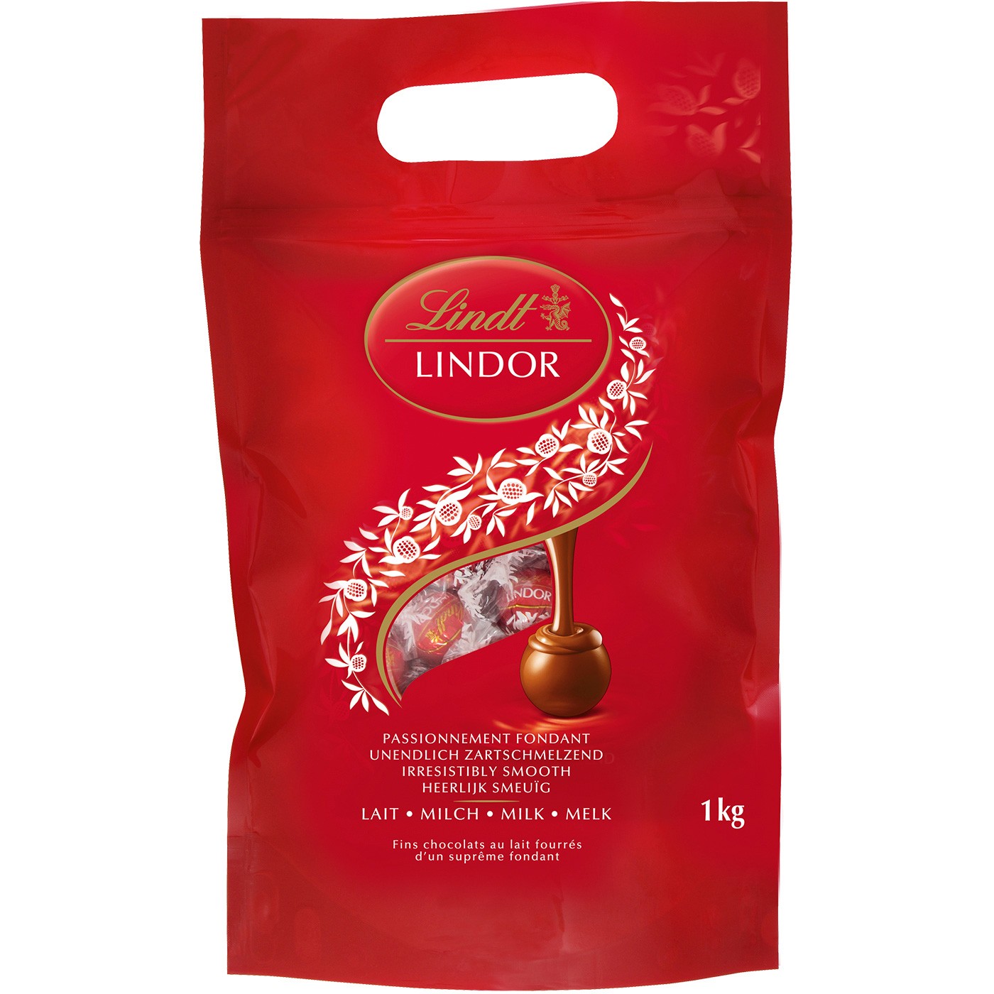 Lindt Lindor mælkechokoladekugler 1000 g