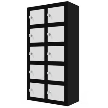 Sono opbevaringsboks 10 rum 200x390x780mm sort/hvid