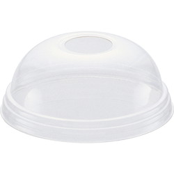 Kuppelplastlåg bio Ø95mm klar 100 stk