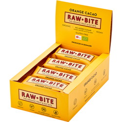 Rawbite Orange/Cacao økologisk snackbar 50g