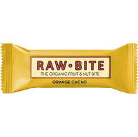 Rawbite Orange/Cacao økologisk snackbar 50g