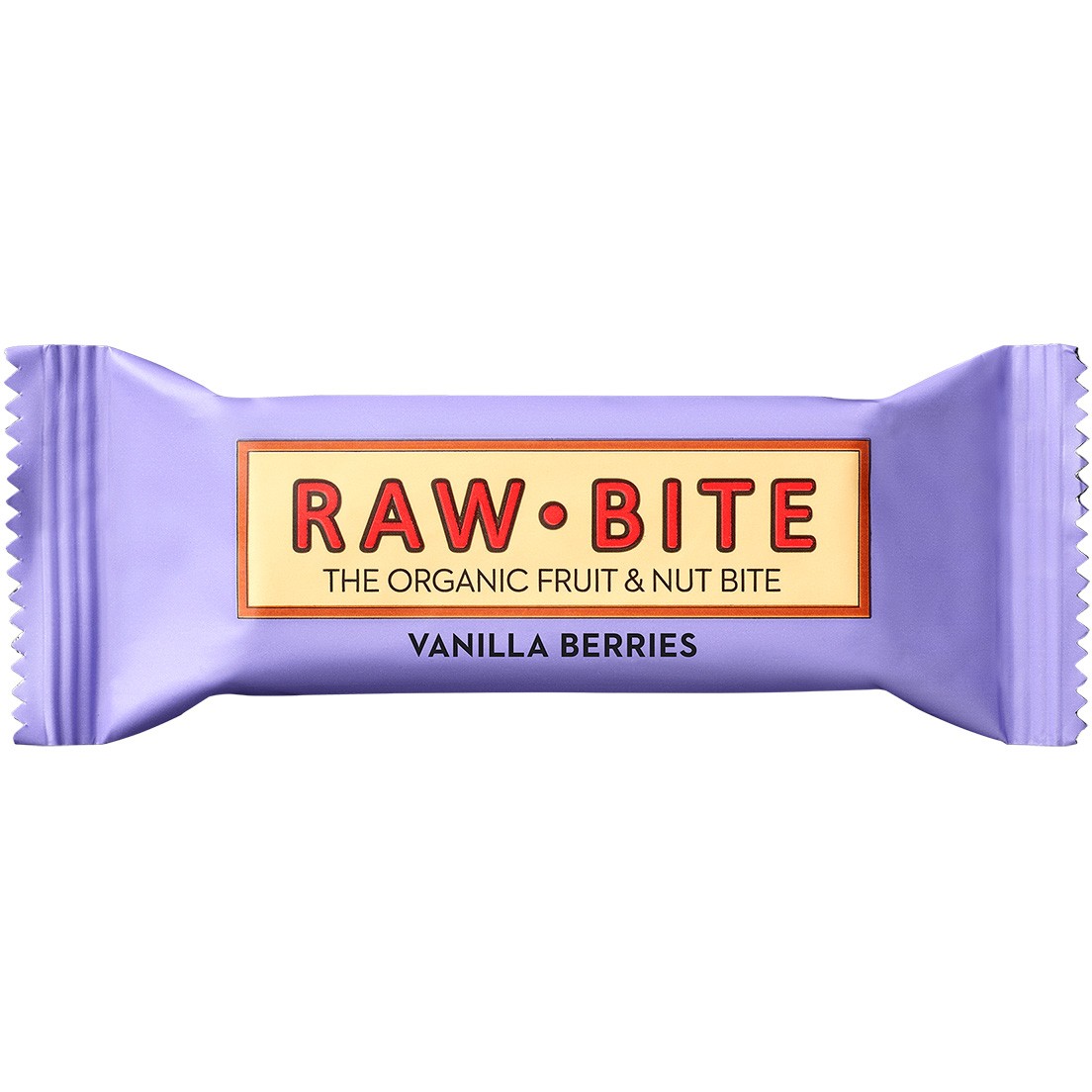 Rawbite Vanilla Berry økologisk snackbar 50 g