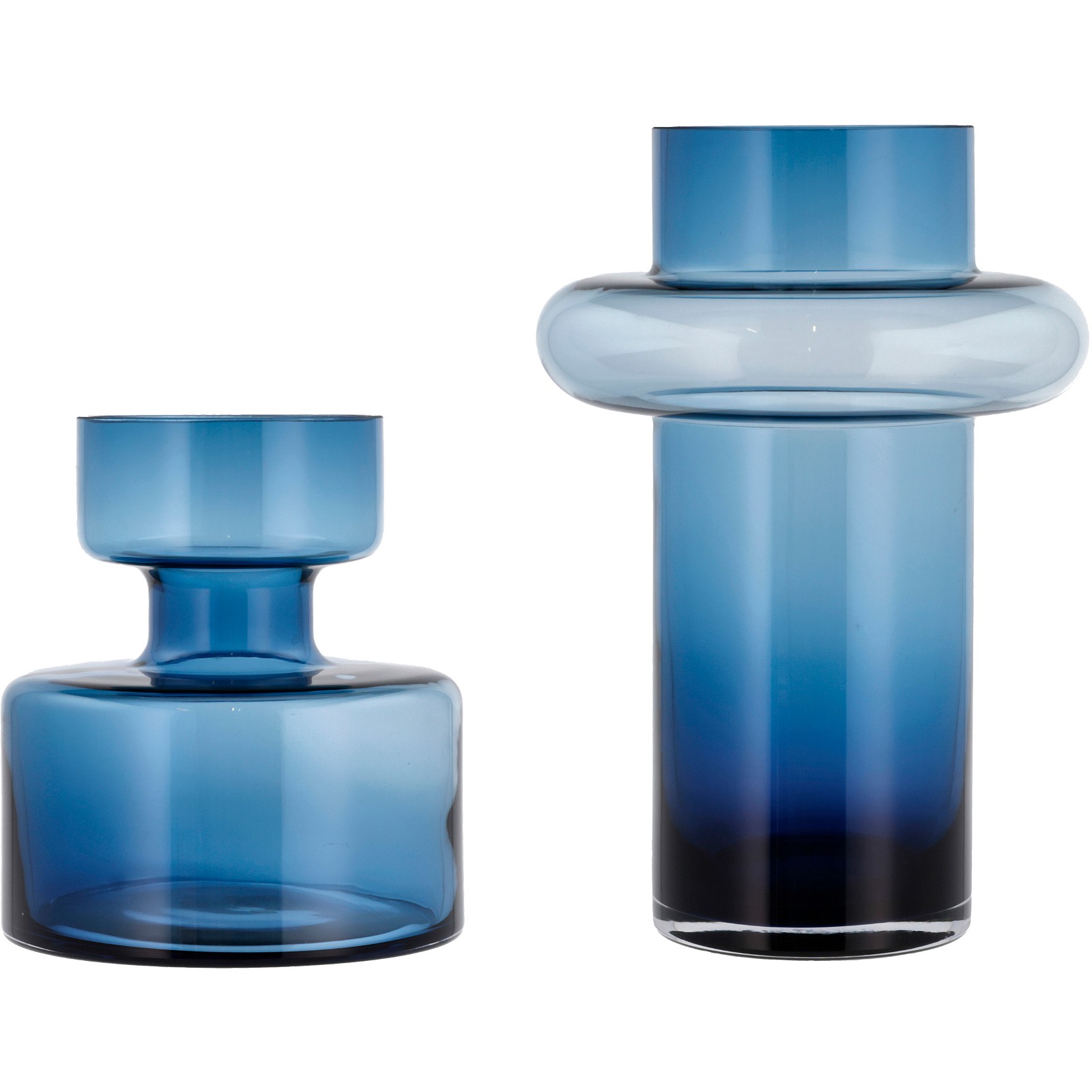 Lyngby Tube & Tubular vaser 20/30cm mørkeblå
