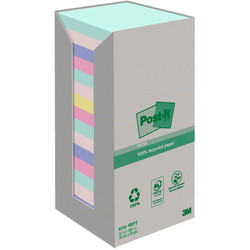Post-it 654-1RPT notes 76x76mm flerfarvet