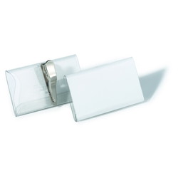 Durable navneskilt tværformat m/klemme 40x75mm 25stk