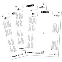 Durable Badgemaker indstiksark A4 52x100mm hvid 20ark