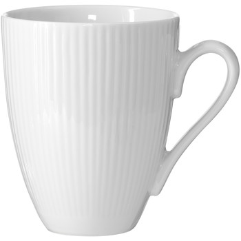 Aida Groovy krus m/hank 30cl 11cm hvid 12stk