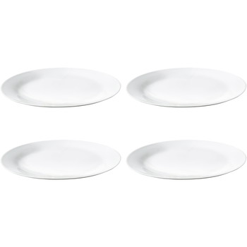 Aida Café middagstallerkner Ø24cm hvid 4stk
