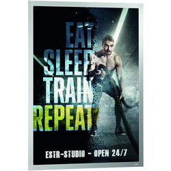 Durable Duraframe magnetramme 70x50cm sølv