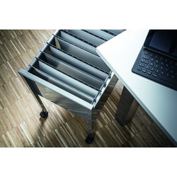 Durable Economy hængemappevogn t/80 mapper A4 sølv