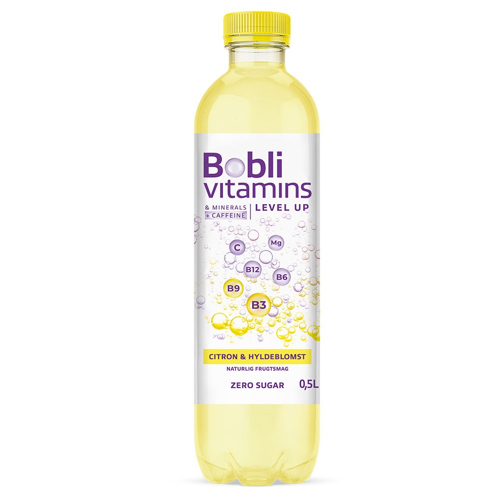Bobli Vitamins Citron & Hyldeblomst vitaminvand 50cl inkl. B-pant
