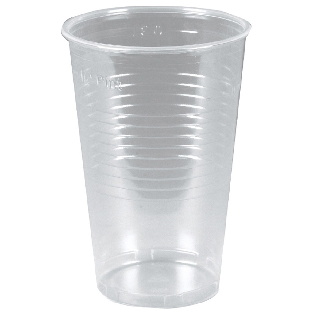 Vand/Juiceglas 25/35cl splintfri blød plast m/riller Engangs