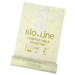 Bio-Line affaldspose 15L 45x45cm 12my grøn 50stk