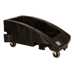 Rubbermaid Slim Jim vogn sort