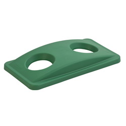 Rubbermaid plastlåg med to huller grøn