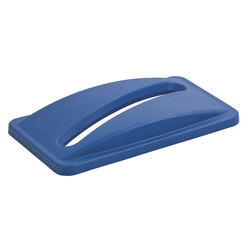 Rubbermaid plastlåg med slids blå