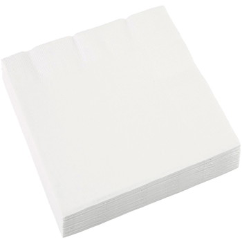 Gastro servietter 3-lags 24x24cm hvid 70stk