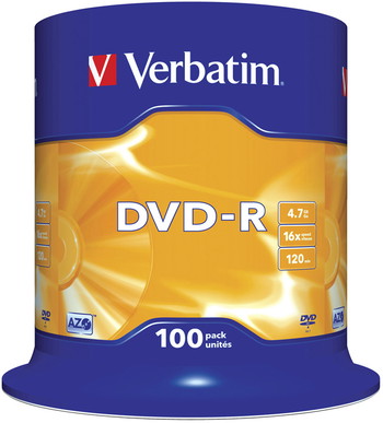 Verbatim 4,7GB 16X DVD-R 100stk