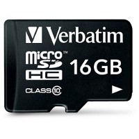 Verbatim 16GB memory card microSDHC + adapter 