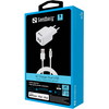 Sandberg 2,4A USB lightning kabel hvid