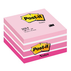 Post-it 2028P kubusnotes 76x76mm pink