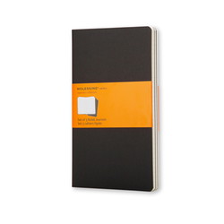Moleskine Cahier Pocket notesbog linjer sort 3stk