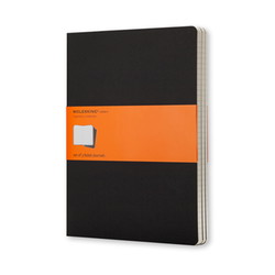 Moleskine Cahier XL notesbog sort 3stk