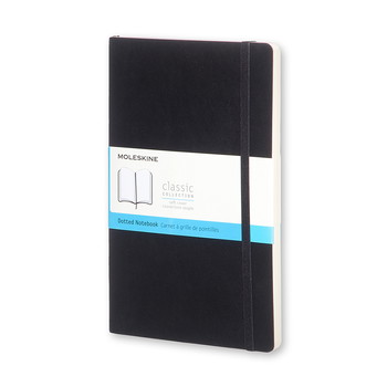 Moleskine Classic Soft notesbog STR. L prikket sort
