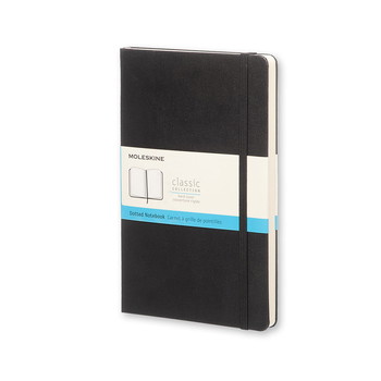Moleskine Classic notesbog STR. L prikket sort 