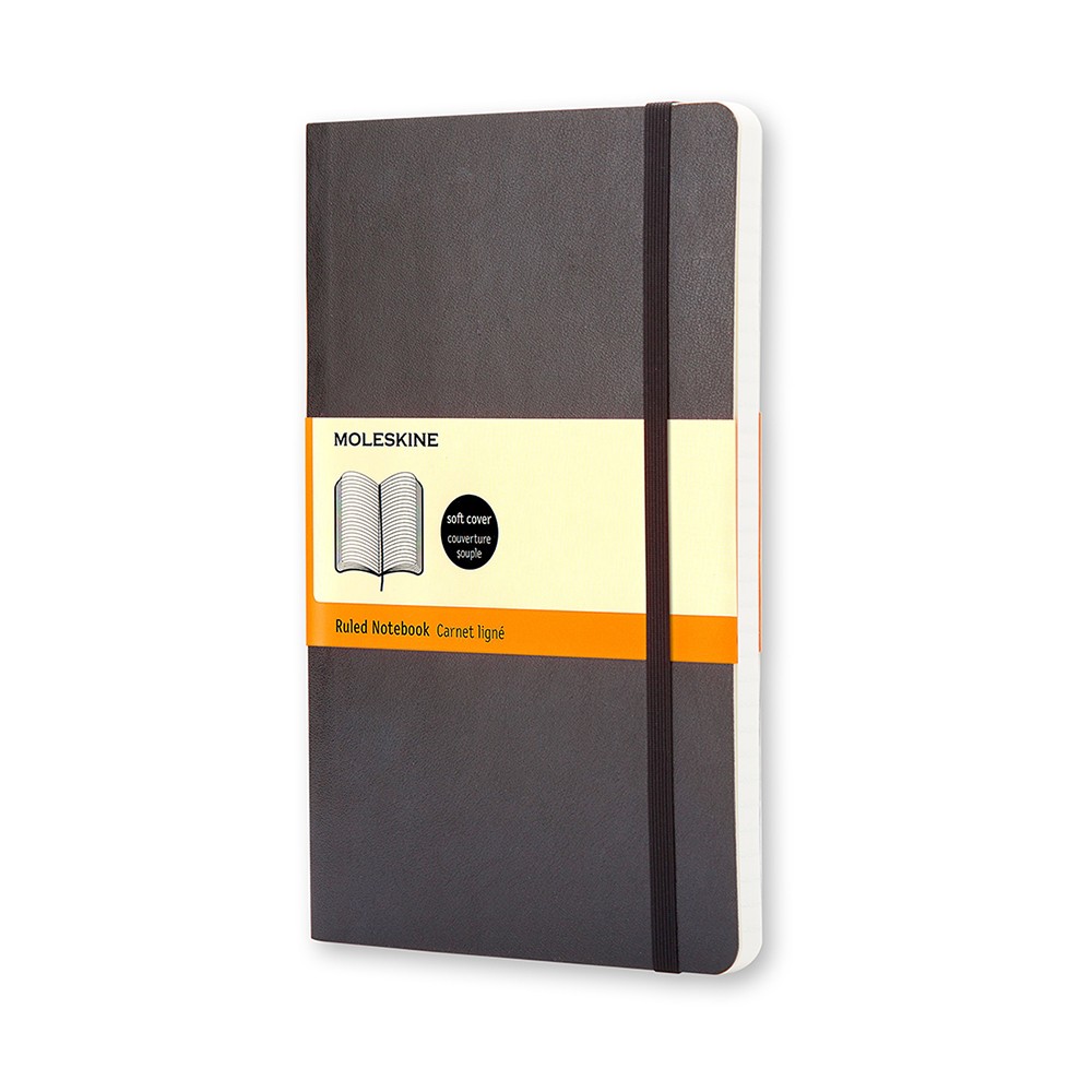 Moleskine Classic Soft notesbog STR. L linjer sort