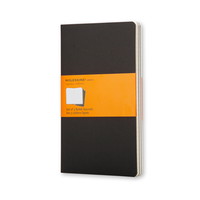 Moleskine Cahier L notesbog sort 3stk