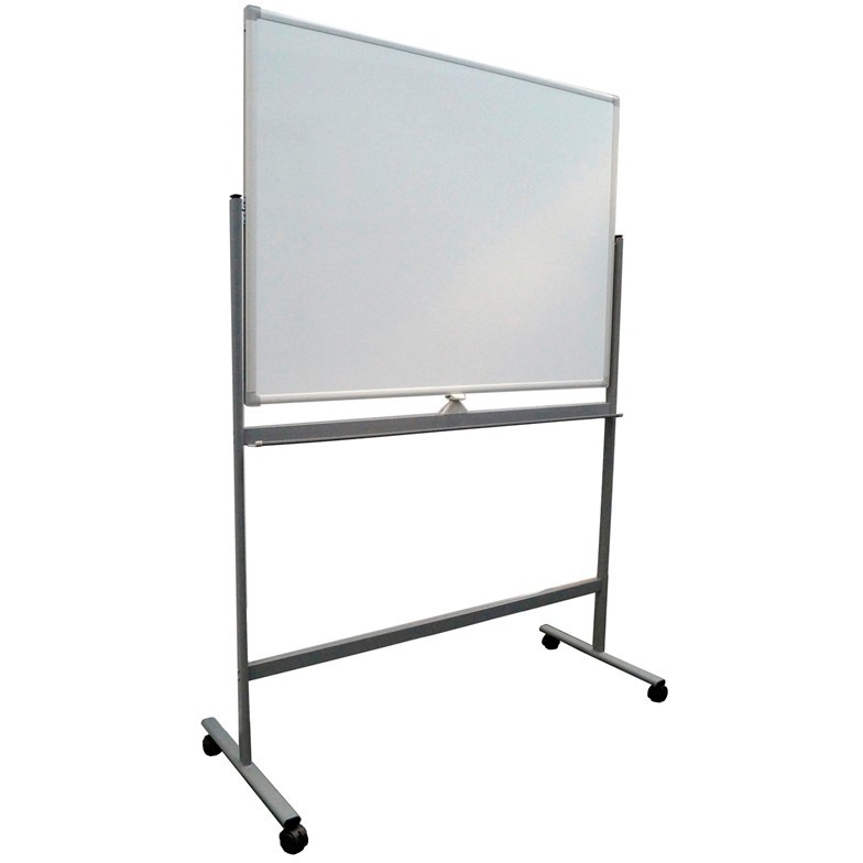 Twinco magnetisk dobbelt whiteboard m/hjul 90x120cm