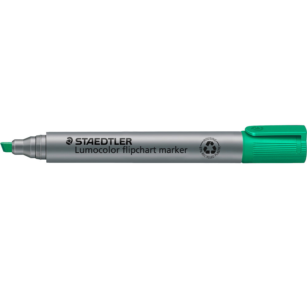 10 x Staedtler Lumocolor Flipchart marker 2mm grøn