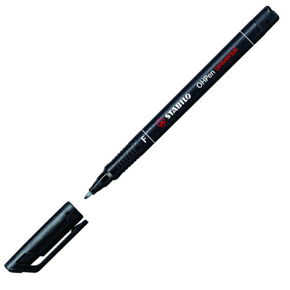 OH pen Stabilo 842 F sort 0.7 Permanent 