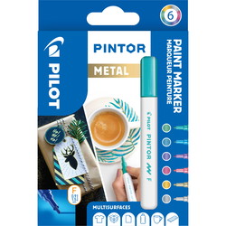 Pilot Pintor Metal markere 6 farver