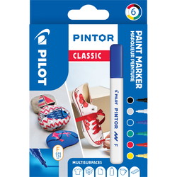 Pilot Pintor Classic markere 6 farver 
